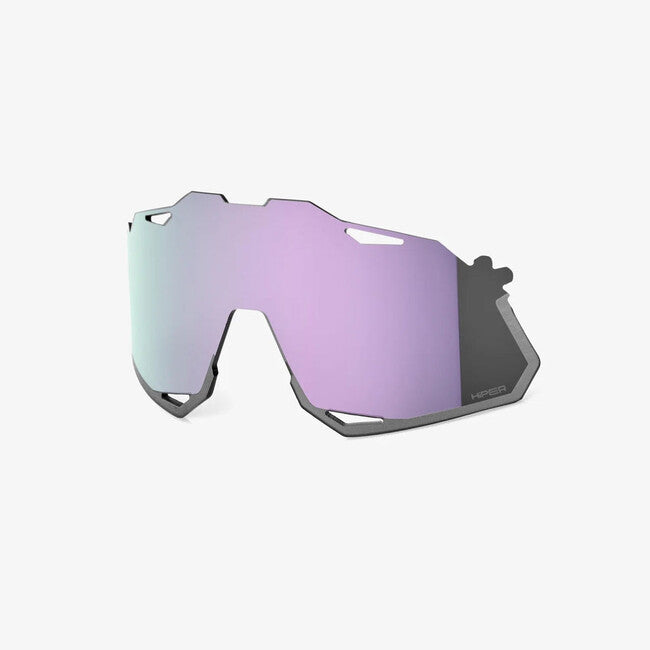 100% HYPERCRAFT XS Ersatzgläser aus Polycarbonat, HiPER Lavender Mirror